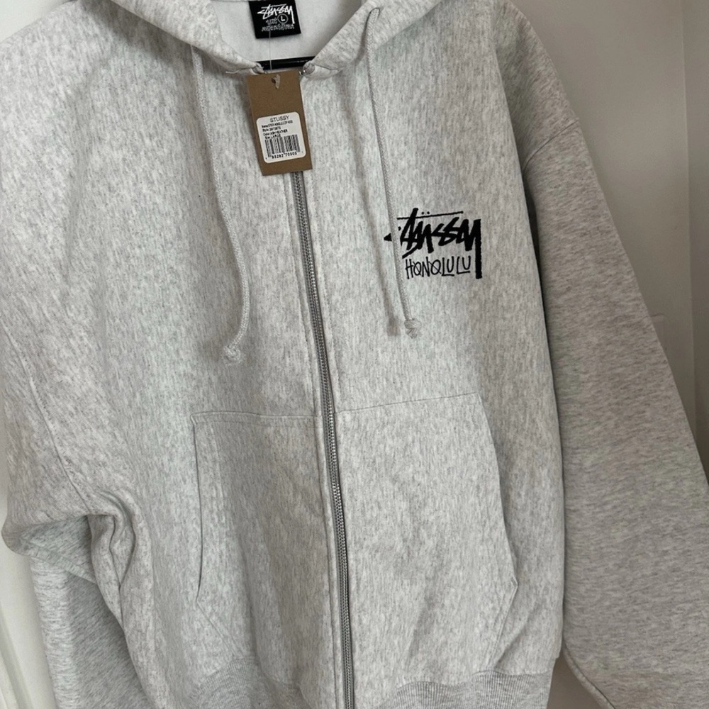 NWT Stussy Honolulu Hoodie LARGE Rare Loose Fit Authentic UNISEX